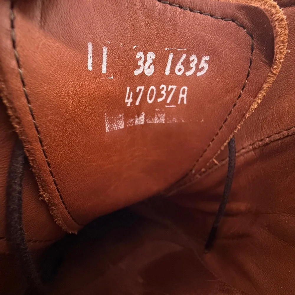 Allen Edmonds Strand Size 11 3E Wide Brown Leather Brogue Oxford Matching Belt